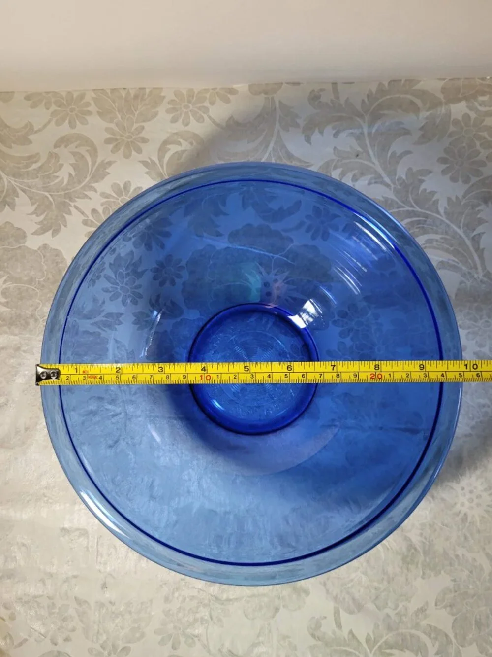 Vintage Pyrex Cobalt Blue Mixing Bowl #325 Glass Large 2.5L Nesting 10